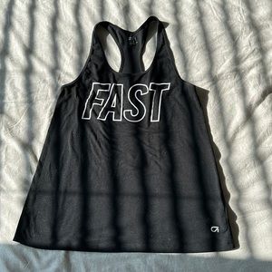 Black Racer back work out tank top